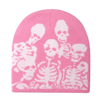 Family Affair Skeleton Beanie — vista frontale