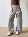 Y2K Fashionista Vintage Grey Baggy Cargo Jeans