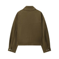 Faux Leather Zip Up Bomber Jacket — in alternativa