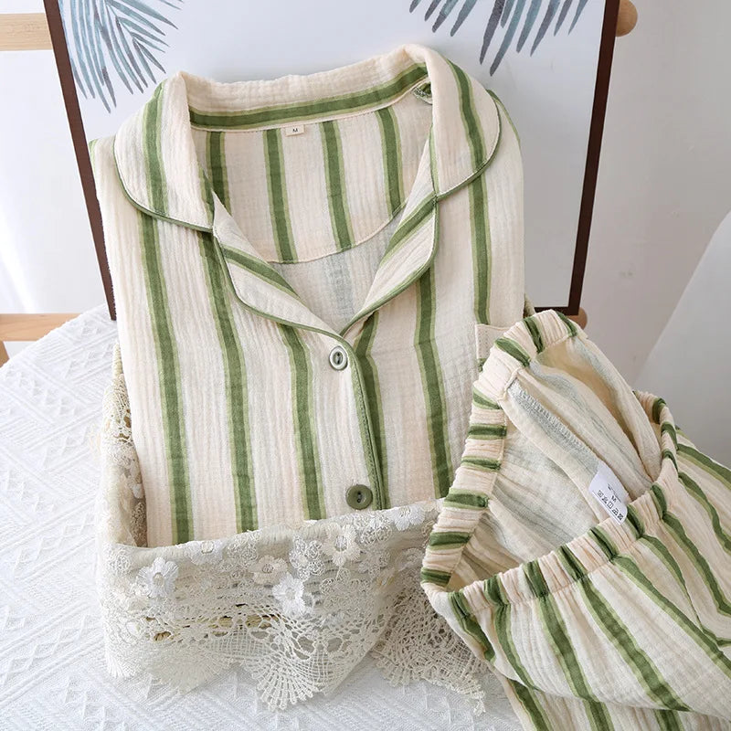 Femme Striped Pyjama Set — vista posteriore