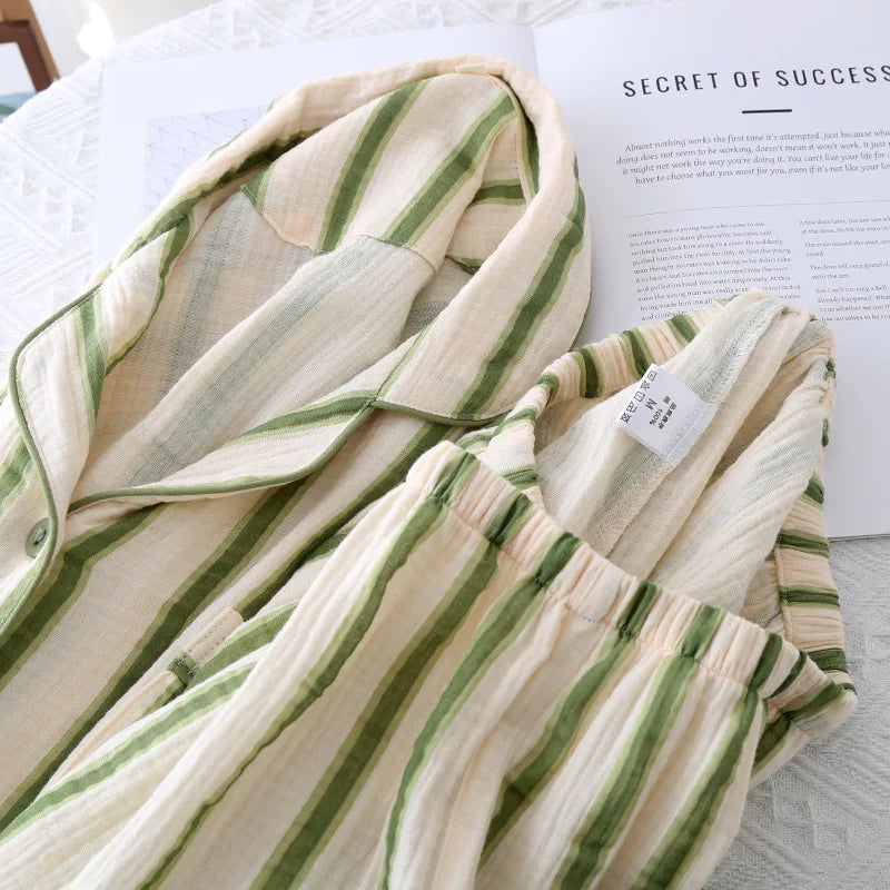 Femme Striped Pyjama Set — dettaglio della stampa