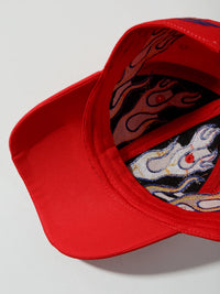 Flame Embroidered Baseball Cap — vista completa
