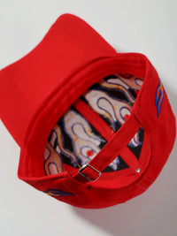 Flame Embroidered Baseball Cap — dettaglio del tessuto