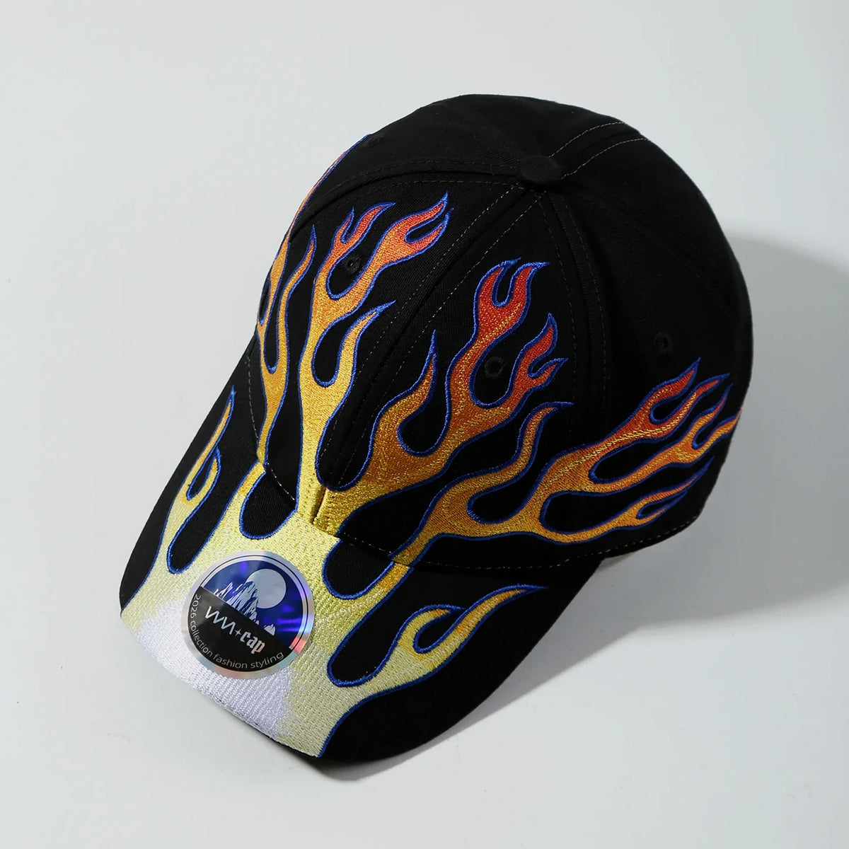 Flame Embroidered Baseball Cap — vista posteriore