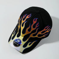 Flame Embroidered Baseball Cap — vista posteriore