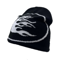 Flaming Head Jacquard Beanie — dettaglio della stampa