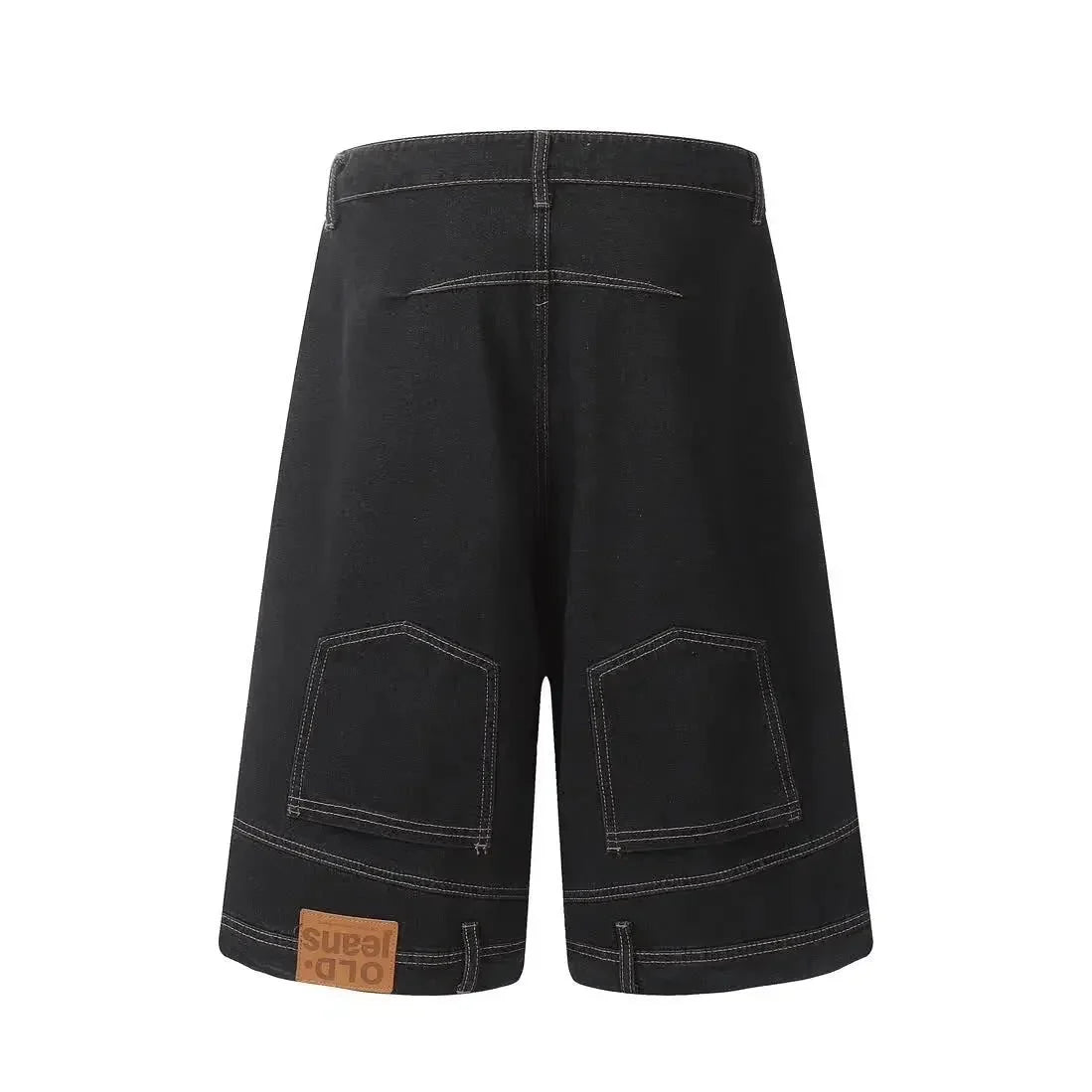 Flipped Denim Shorts Jorts — vista frontale