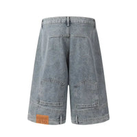 Flipped Denim Shorts Jorts — vista posteriore
