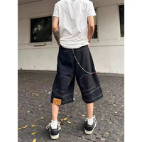 Flipped Denim Shorts Jorts — dettaglio