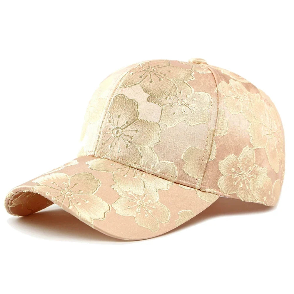 Floral All Over Graphic Baseball Cap — vista frontale