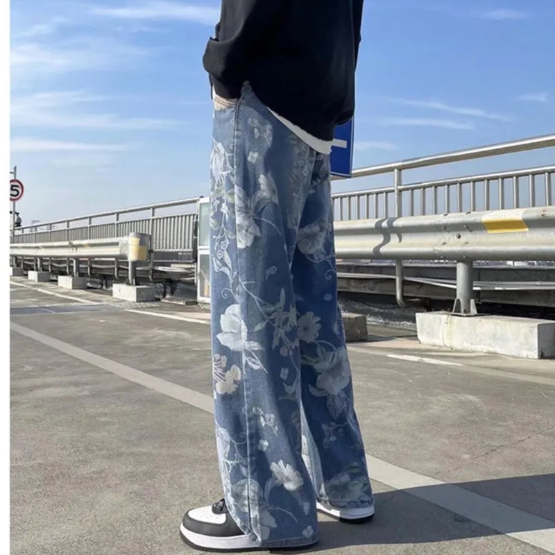 Floral Print Baggy Jeans — in alternativa