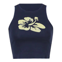 Floral Tank Top — vista frontale