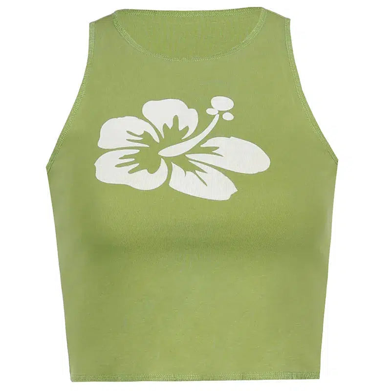 Floral Tank Top — vista posteriore