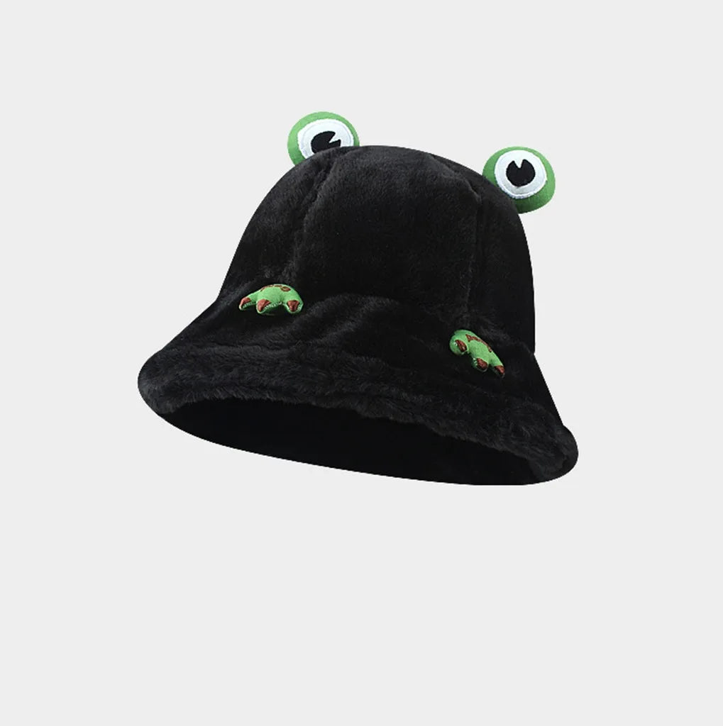 Fluffy Frog Bucket Hat — vista posteriore