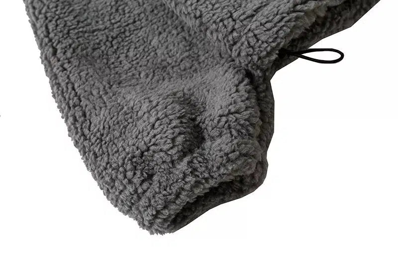 Fluffy Zip Up Fleece Jacket — vista posteriore