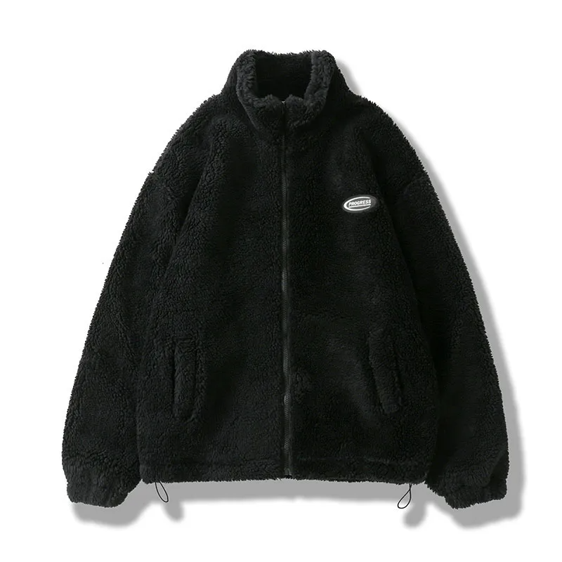 Fluffy Zip Up Fleece Jacket — vista laterale