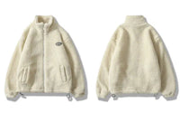 Fluffy Zip Up Fleece Jacket — vista frontale