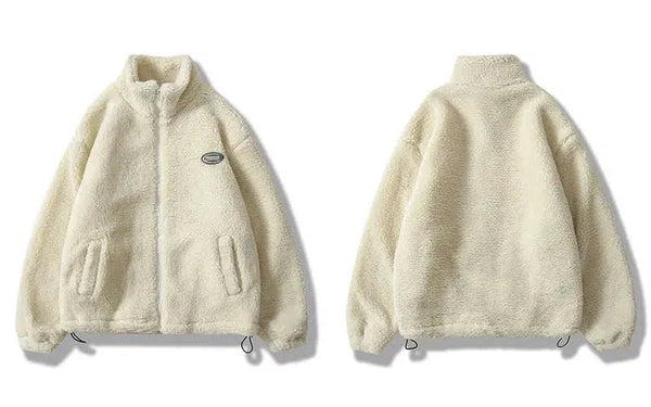 Fluffy Zip Up Fleece Jacket — vista frontale