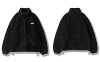 Fluffy Zip Up Fleece Jacket — vista posteriore