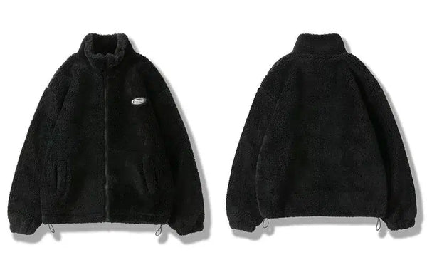 Y2K Fluffy Zip Up Fleece Jacket