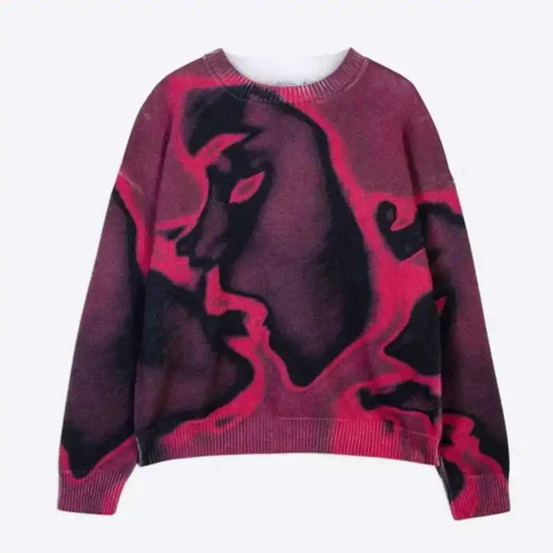 For The Night Graphic Knit Sweater — vista frontale