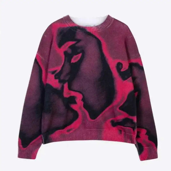 For The Night Graphic Knit Sweater — vista frontale