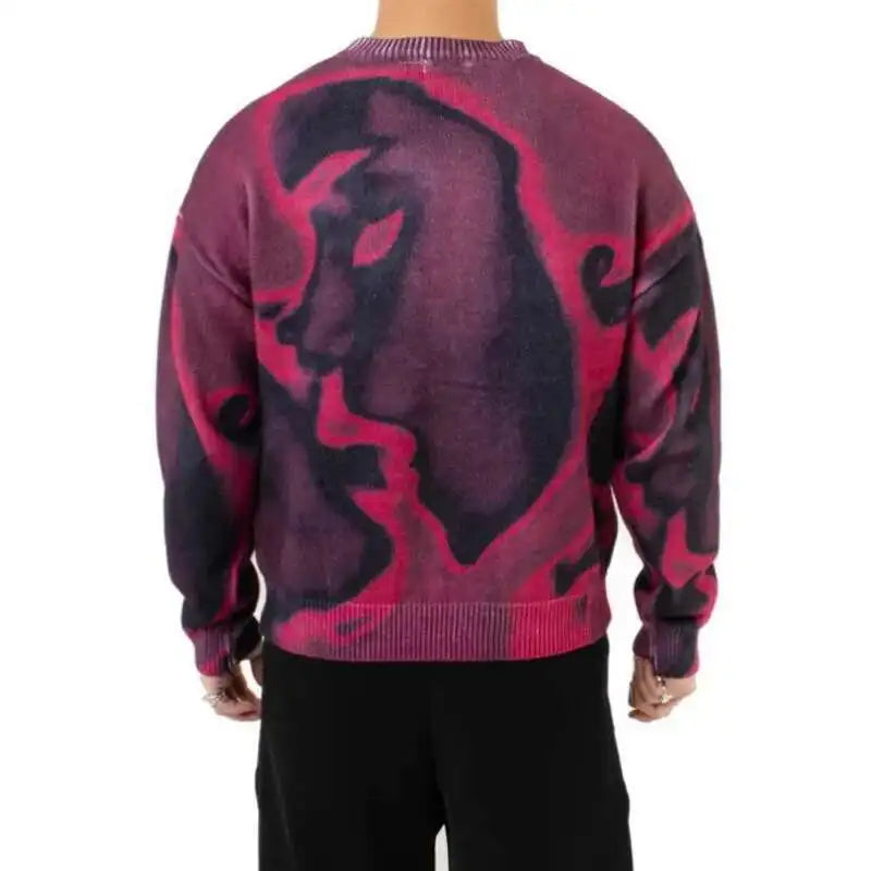 For The Night Graphic Knit Sweater — vista laterale