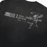 Force Graphic Long Sleeve Top — dettaglio del tessuto