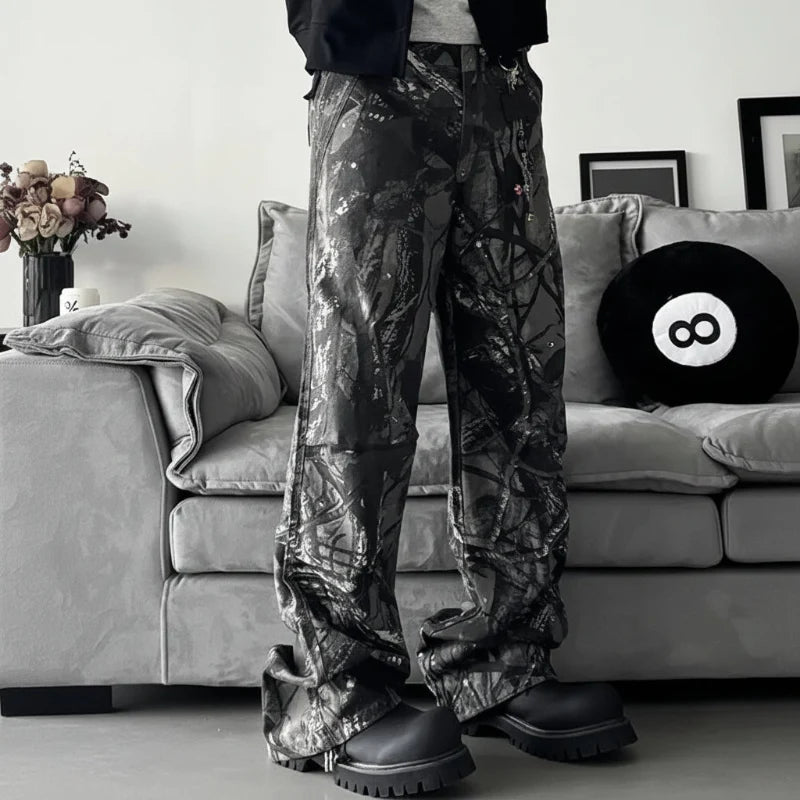 Forest Camo Baggy Jeans — vista posteriore