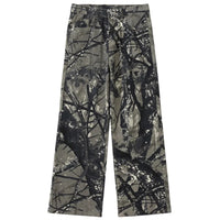 Forest Camo Baggy Jeans — vista frontale