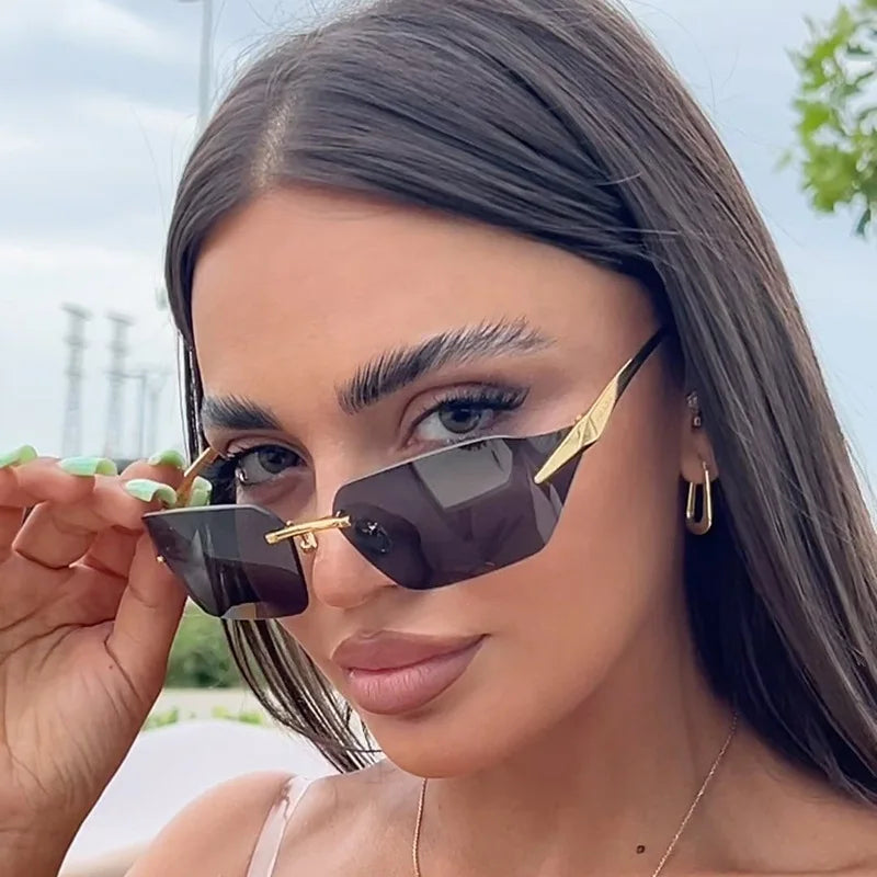 Frameless Sunglasses — dettaglio del tessuto