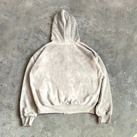 Full Zip Up Eye Holes Hoodie — dettaglio
