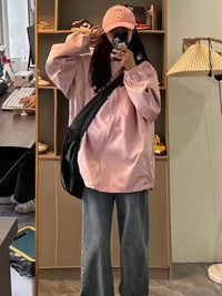 Gorpcore Pink Track Windbreaker Jacket — in alternativa