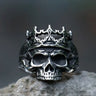 Y2K Gothic Crowned Skull Ring