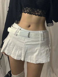 Gothic Low Waist Micro Mini Skirt — dettaglio del tessuto