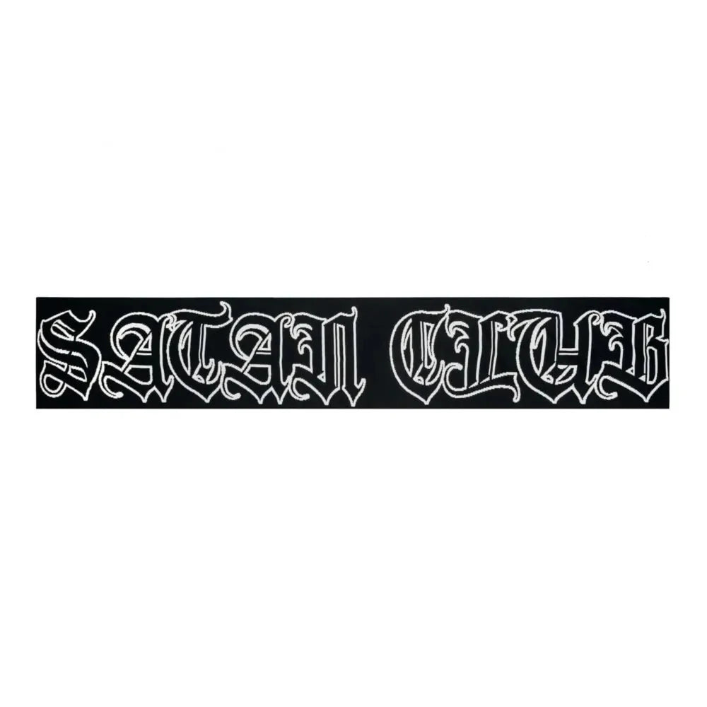 Gothic 'Satan Club' Graphic Scarf — vista frontale