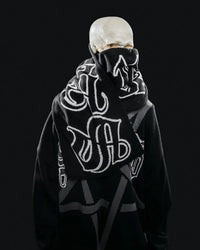 Gothic 'Satan Club' Graphic Scarf — vista posteriore