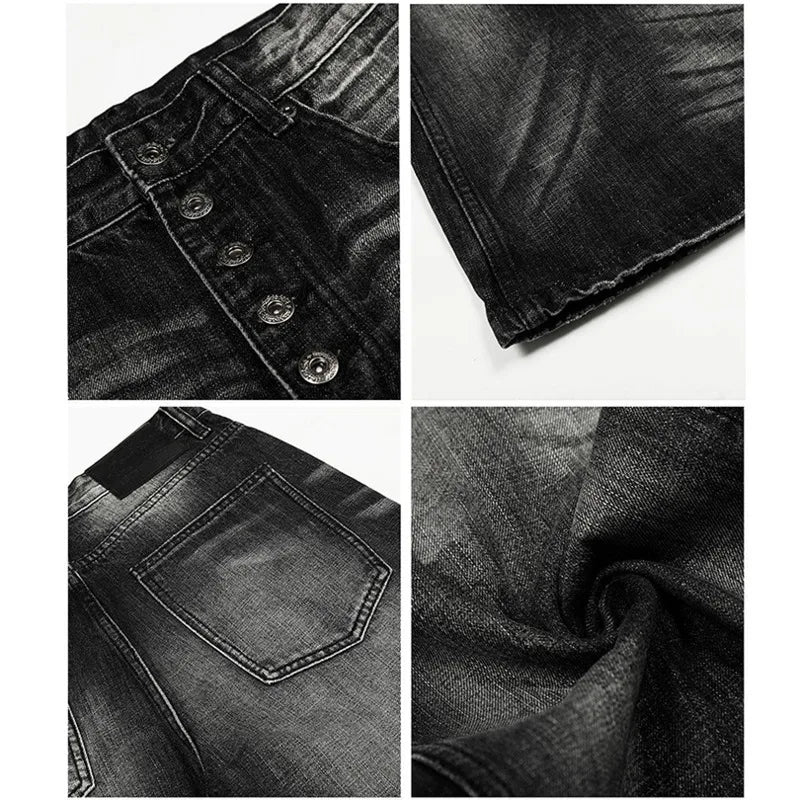 Gradient Wash Button Fly Minimalist Denim Jeans — in alternativa