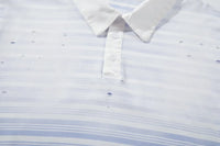 Gradient Washed Striped Polo Shirt — dettaglio