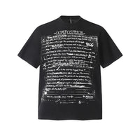 Graffiti Letter Print T shirt — vista posteriore