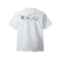 Graffiti Letter Print T shirt — vista laterale