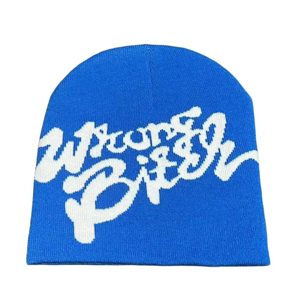 Graffiti Spray Graphic Beanie — dettaglio della stampa
