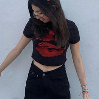 Graphic Crop Top — dettaglio