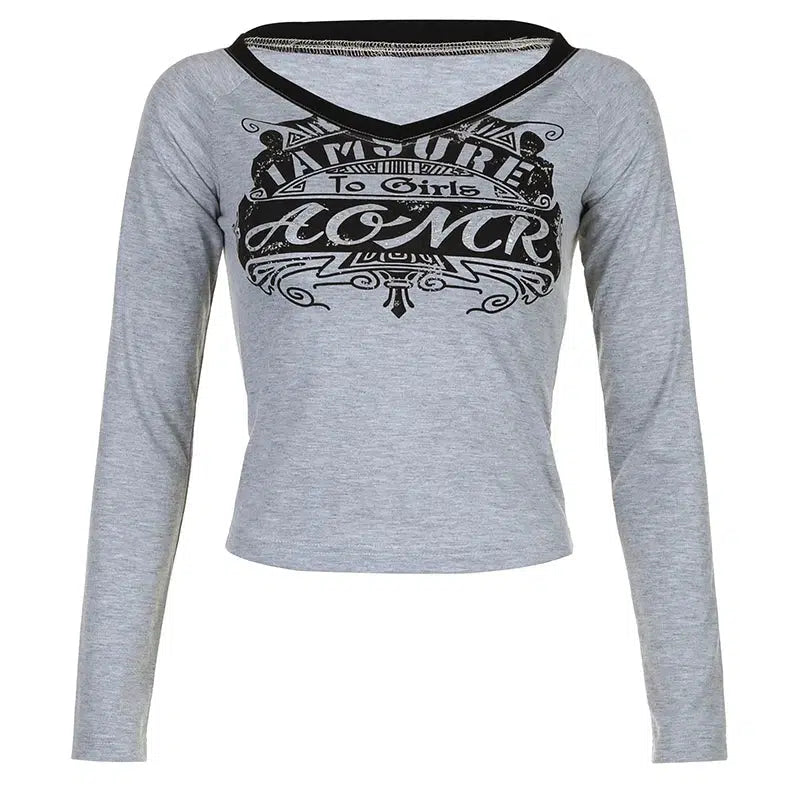 Graphic Long Sleeve Top — dettaglio