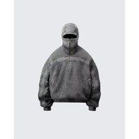 Grey Balaclava Zip Up Hoodie — dettaglio
