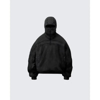 Grey Balaclava Zip Up Hoodie — vista posteriore