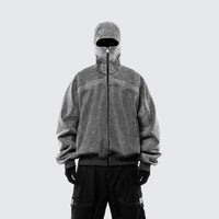 Grey Balaclava Zip Up Hoodie — in alternativa