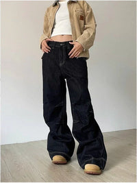 Grunge Black Baggy Womens Jeans — dettaglio della stampa