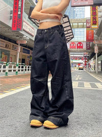 Grunge Black Baggy Womens Jeans — in alternativa