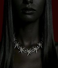 Grunge Mace Rivet Chain Necklace — dettaglio della stampa